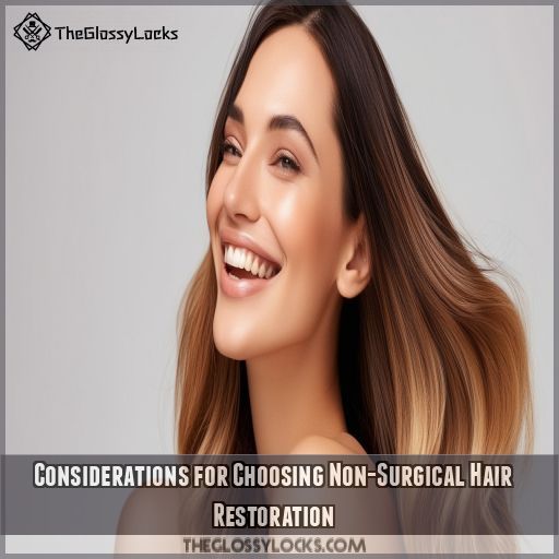 Considerations for Choosing Non-Surgical Hair Restoration