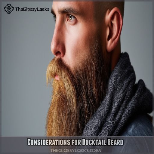 Considerations for Ducktail Beard