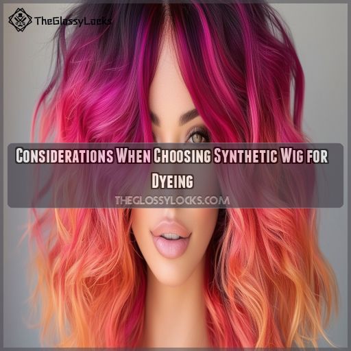 Considerations When Choosing Synthetic Wig for Dyeing