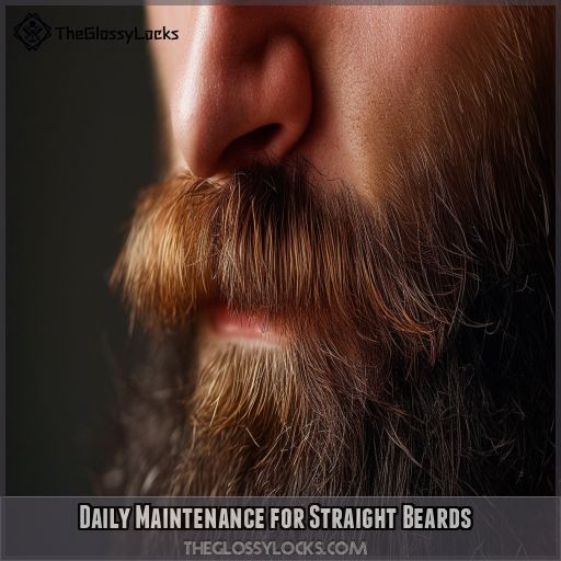 Daily Maintenance for Straight Beards