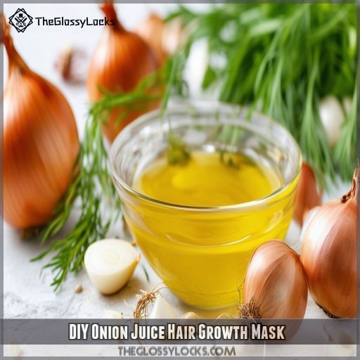 DIY Onion Juice Hair Growth Mask