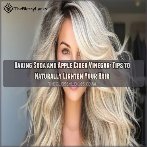 does baking soda and apple cider vinegar lighten hair