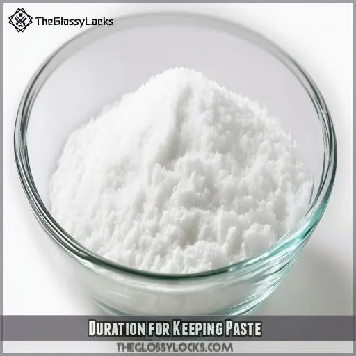 Duration for Keeping Paste