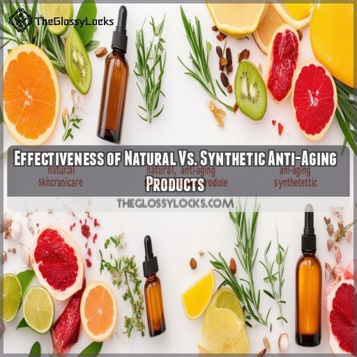 Effectiveness of Natural Vs. Synthetic Anti-Aging Products