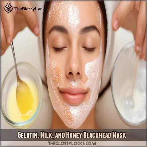 Gelatin, Milk, and Honey Blackhead Mask