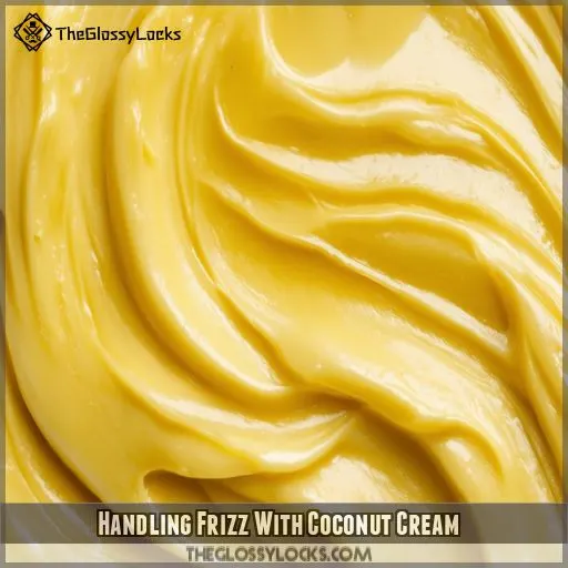 Handling Frizz With Coconut Cream