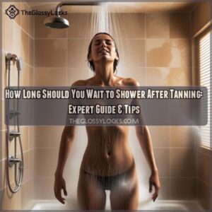 how long should you wait to shower after tanning