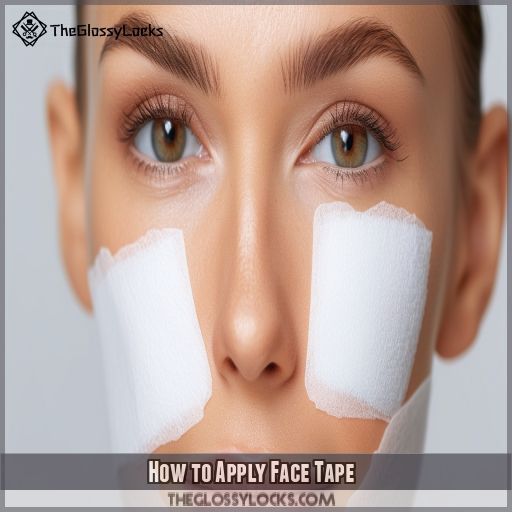 How to Apply Face Tape