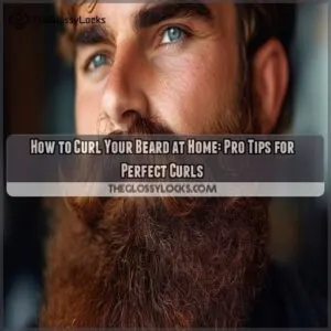 how to curl beard at home