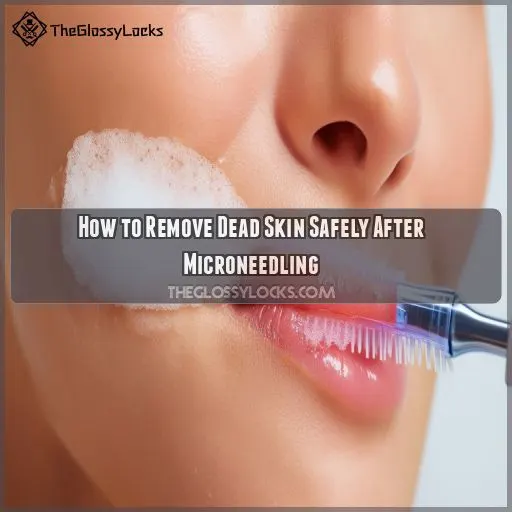 how to remove dead skin after microneedling