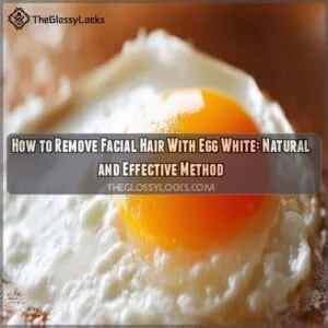 how to remove facial hair with egg white
