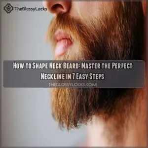 how to shape neck beard