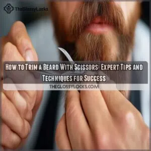how to trim a beard with scissors