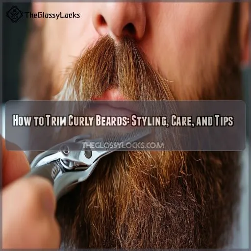 how to trim curly beard