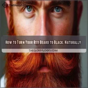 how to turn red beard to black naturally