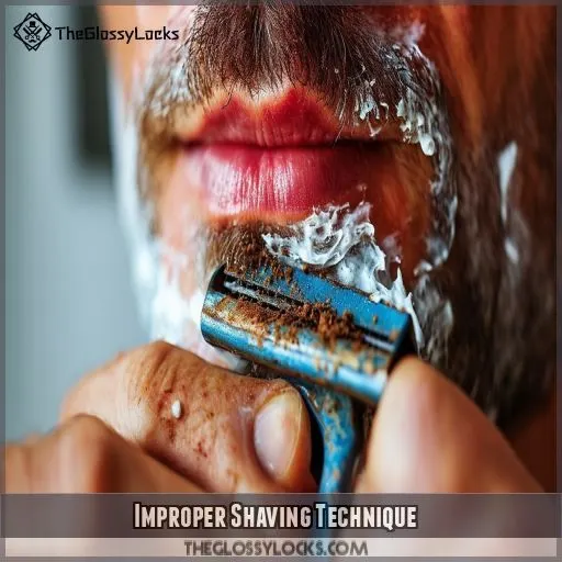 Improper Shaving Technique