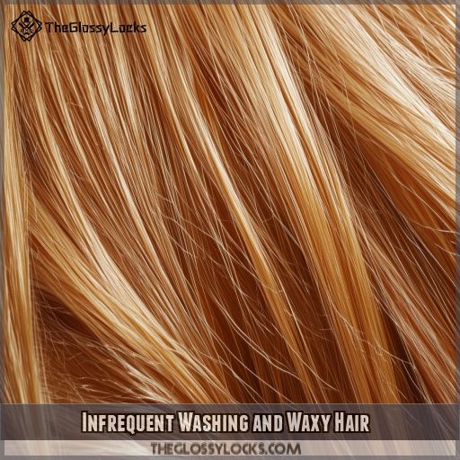 Infrequent Washing and Waxy Hair