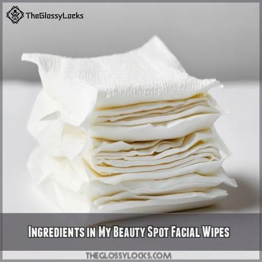 Ingredients in My Beauty Spot Facial Wipes