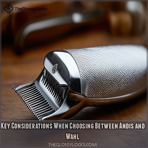 Key Considerations When Choosing Between Andis and Wahl