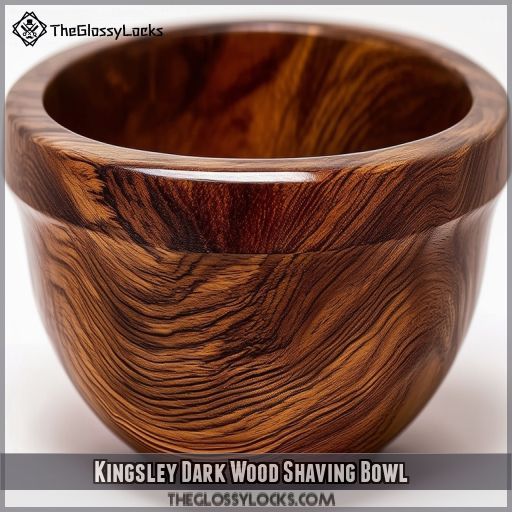 Kingsley Dark Wood Shaving Bowl