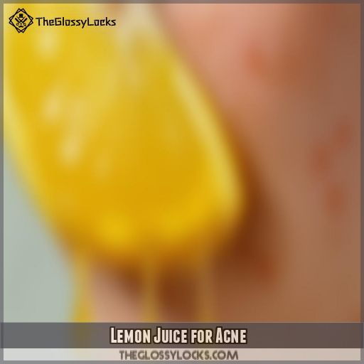 Lemon Juice for Acne