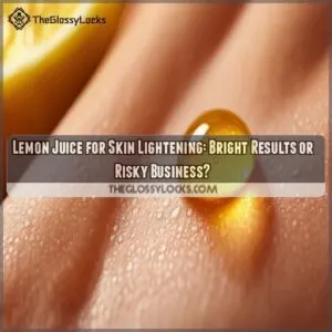 lemon juice for skin lightening