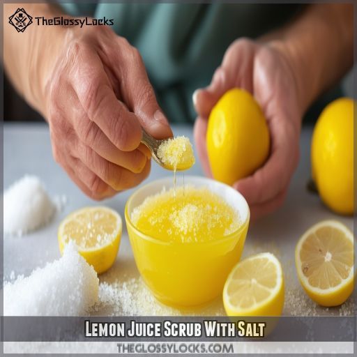 Lemon Juice Scrub With Salt
