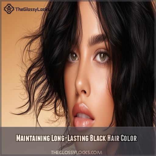 Maintaining Long-Lasting Black Hair Color