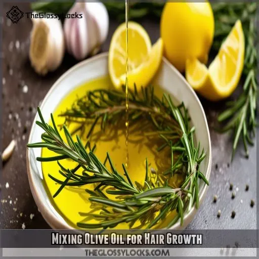 Mixing Olive Oil for Hair Growth