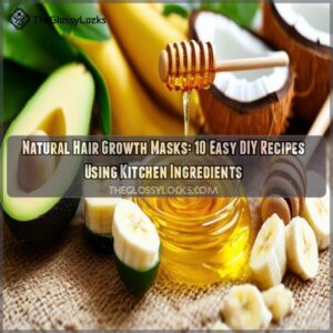 Natural hair growth masks with kitchen ingredients