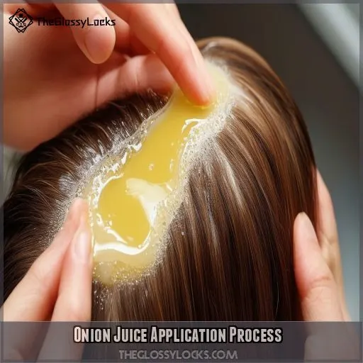 Onion Juice Application Process