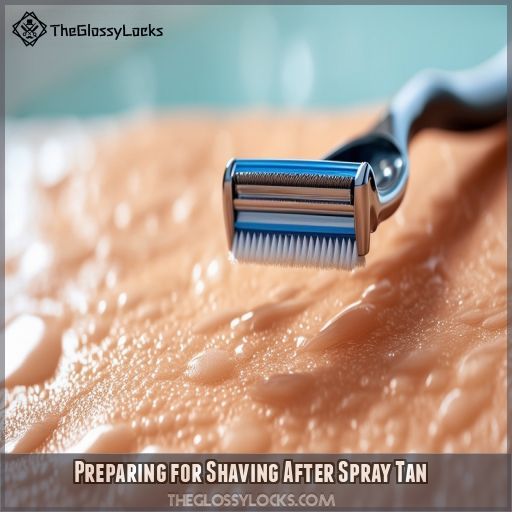Preparing for Shaving After Spray Tan