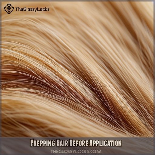 Prepping Hair Before Application