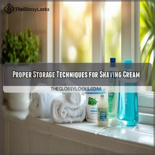 Proper Storage Techniques for Shaving Cream