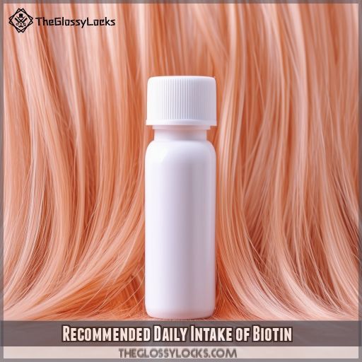 Recommended Daily Intake of Biotin