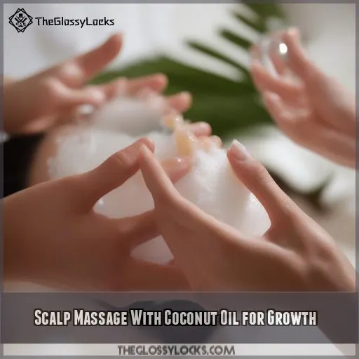 Scalp Massage With Coconut Oil for Growth