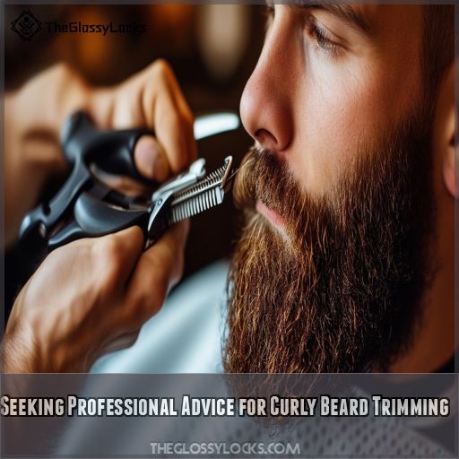 Seeking Professional Advice for Curly Beard Trimming