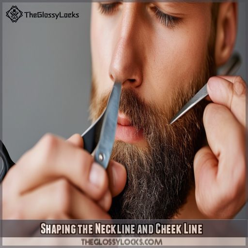 Shaping the Neckline and Cheek Line