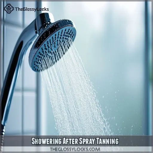 Showering After Spray Tanning