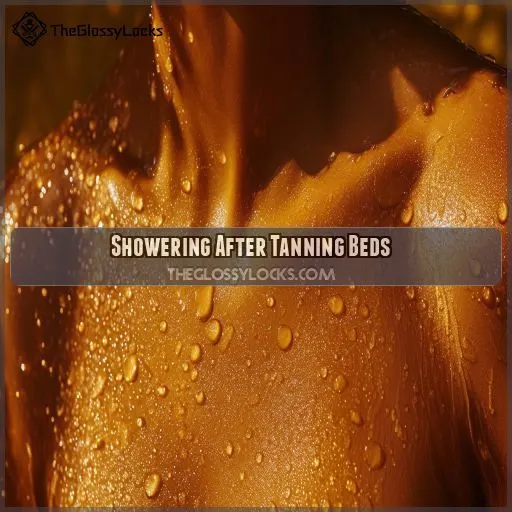 Showering After Tanning Beds