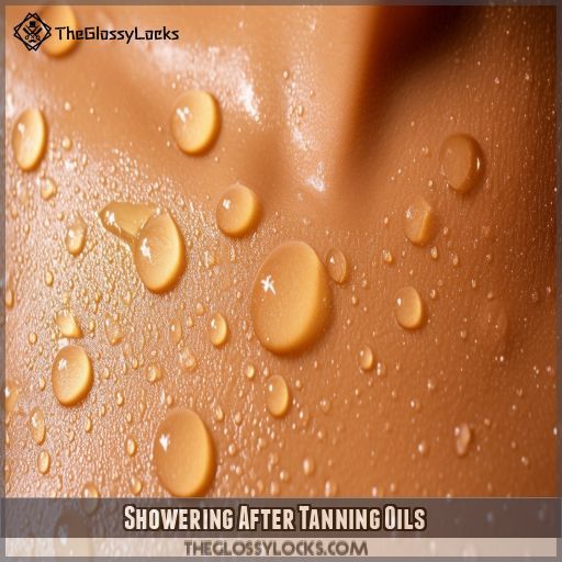 Showering After Tanning Oils