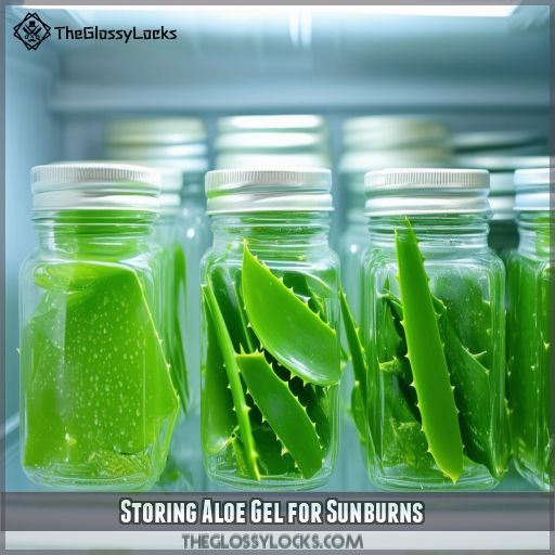 Storing Aloe Gel for Sunburns