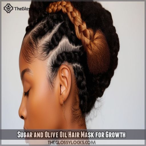 Sugar and Olive Oil Hair Mask for Growth