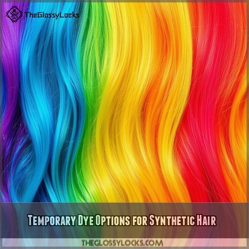 Temporary Dye Options for Synthetic Hair