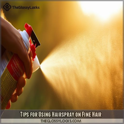 Tips for Using Hairspray on Fine Hair