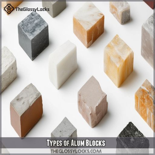 Types of Alum Blocks