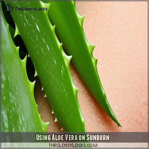 Using Aloe Vera on Sunburn