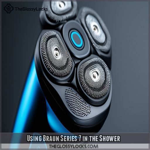 Using Braun Series 7 in the Shower
