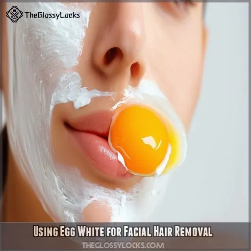 Using Egg White for Facial Hair Removal