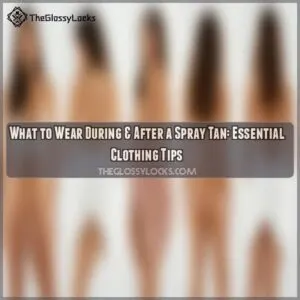 what to wear during & after a spray tan